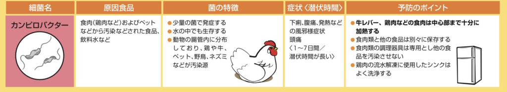 大阪府リーフレット「食中毒を防ぐには（食品衛生講習会テキスト）別冊」より抜粋