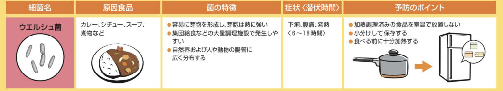 大阪府リーフレット「食中毒を防ぐには（食品衛生講習会テキスト）別冊」より抜粋